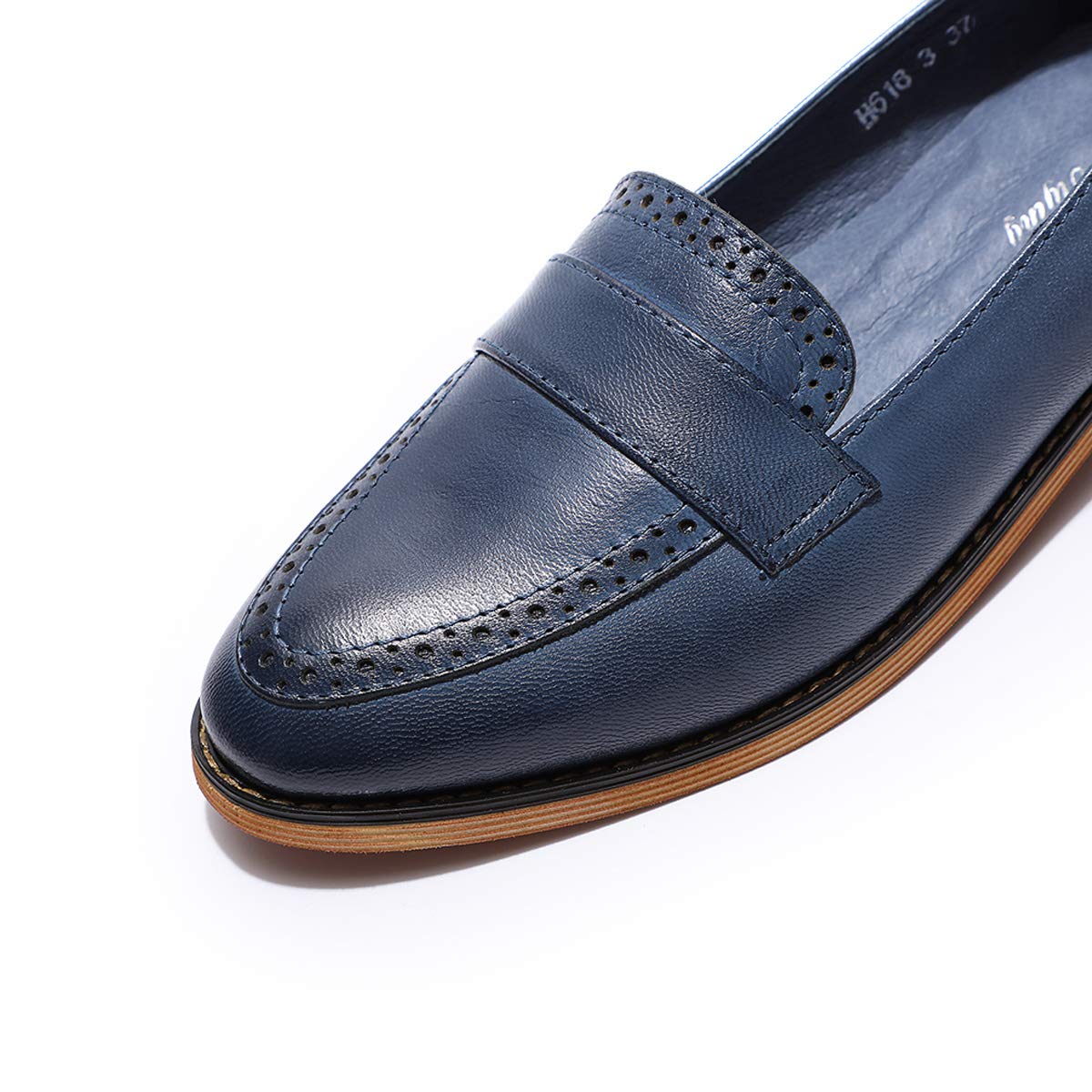 Women's Classic Leather Penny Loafers - Slip On Dress Shoes for Office, Work & Casual Wear | Comfortable & Stylish Flats for Ladies | Perfect for Business, Travel & Everyday Outfits