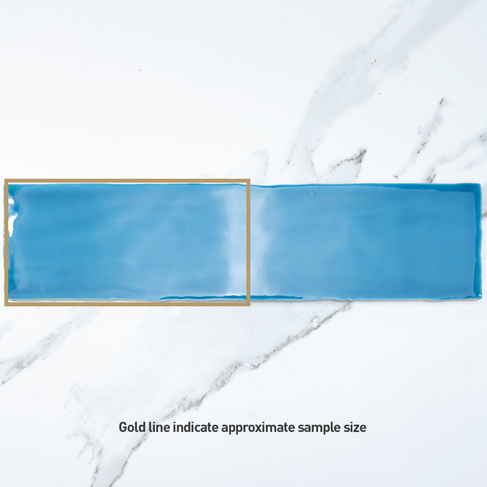 Manhattan Denim 75x300 Glossy Ceramic Subway Tile - Perfect for Kitchen Backsplash, Bathroom Walls & Modern Interior Design