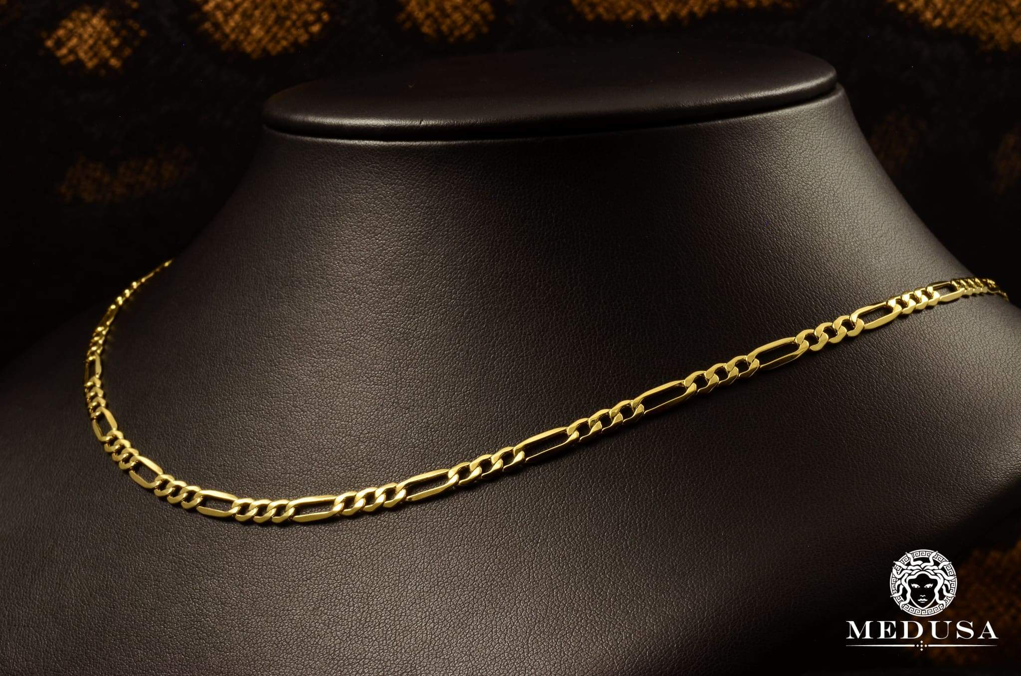 4.5mm Figaro Hollow Chain Necklace for Women - Dainty Gold & Silver Plated Jewelry - Perfect for Layering, Gifts & Everyday Wear