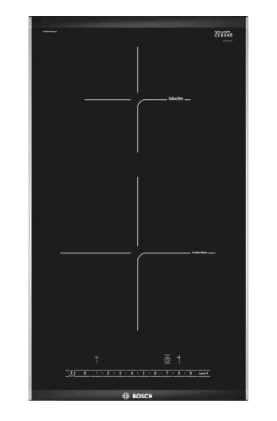 Bosch PIB375FB1E 2-Zone Ceramic Built-In Induction Cooktop (30cm) & MCM3100WGB Food Processor MultiTalent 3 - 3700W White - Perfect for Modern Kitchens & Professional Cooking