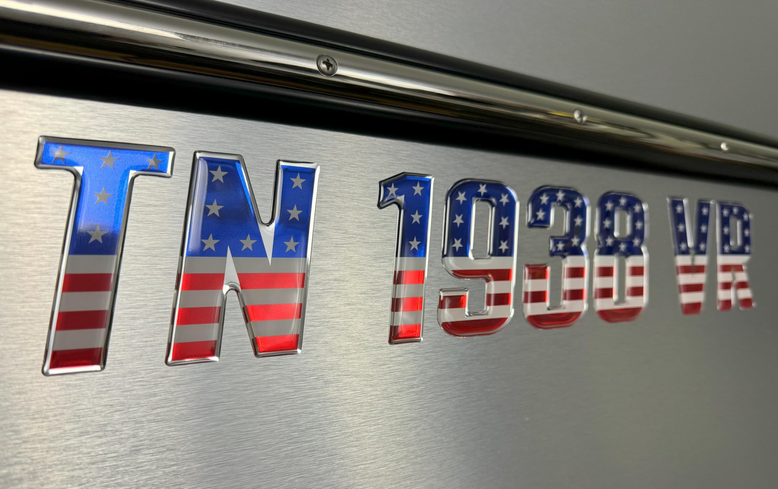 Premium USA Series Domed Boat & Jet Ski Raised Registration Numbers - High Visibility 3D Letters for Both Sides | Perfect for Watercraft Identification & Compliance