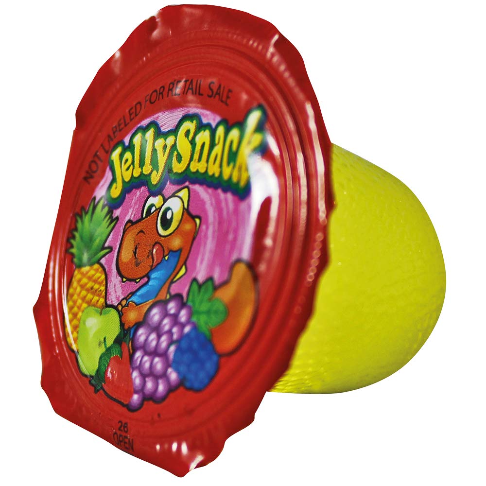 Delicious Fruit Jelly Snacks - 20 Count Jelly Cups Candy Bag | Perfect for Lunchboxes, Party Favors & Office Treats