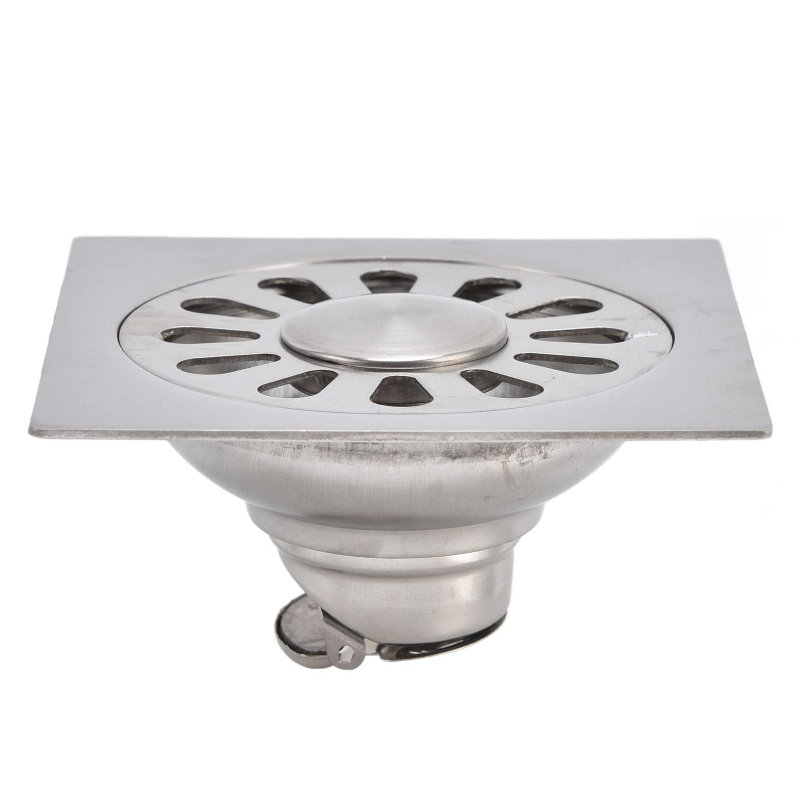 Alvinlite 4 Inch Stainless Steel Shower Drain Cover - Heavy Duty Bathroom Floor Drain for Garage, Basement & Toilet | Anti-Clog Design for High Traffic Showers & Wet Areas