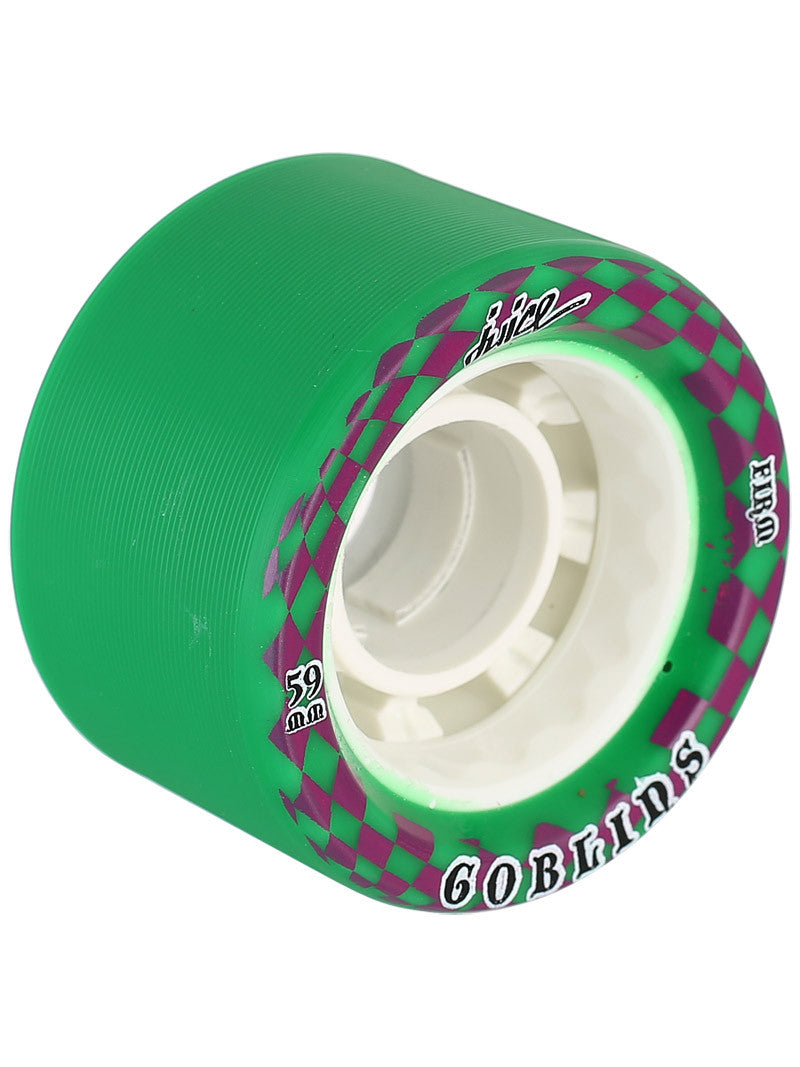 Juice Alpha Goblin Firm Green 4-Pack Skateboard Wheels - High Performance Wheels for Street Skating & Park Tricks