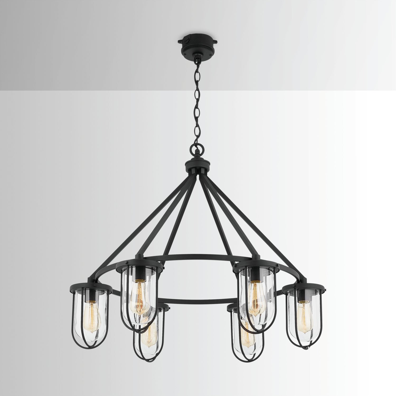 Capital Lighting Six Light Chandelier - Elegant Crystal Ceiling Fixture for Dining Room, Bedroom & Living Room Decor
