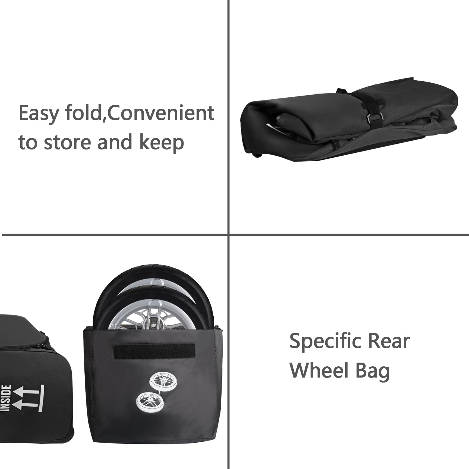 UPPAbaby Vista & Cruz V2 Stroller Travel Bag with Wheels - Airplane Approved, Dual Handles & Luggage Tag - Perfect for Air Travel, Road Trips & Baby Gear Protection