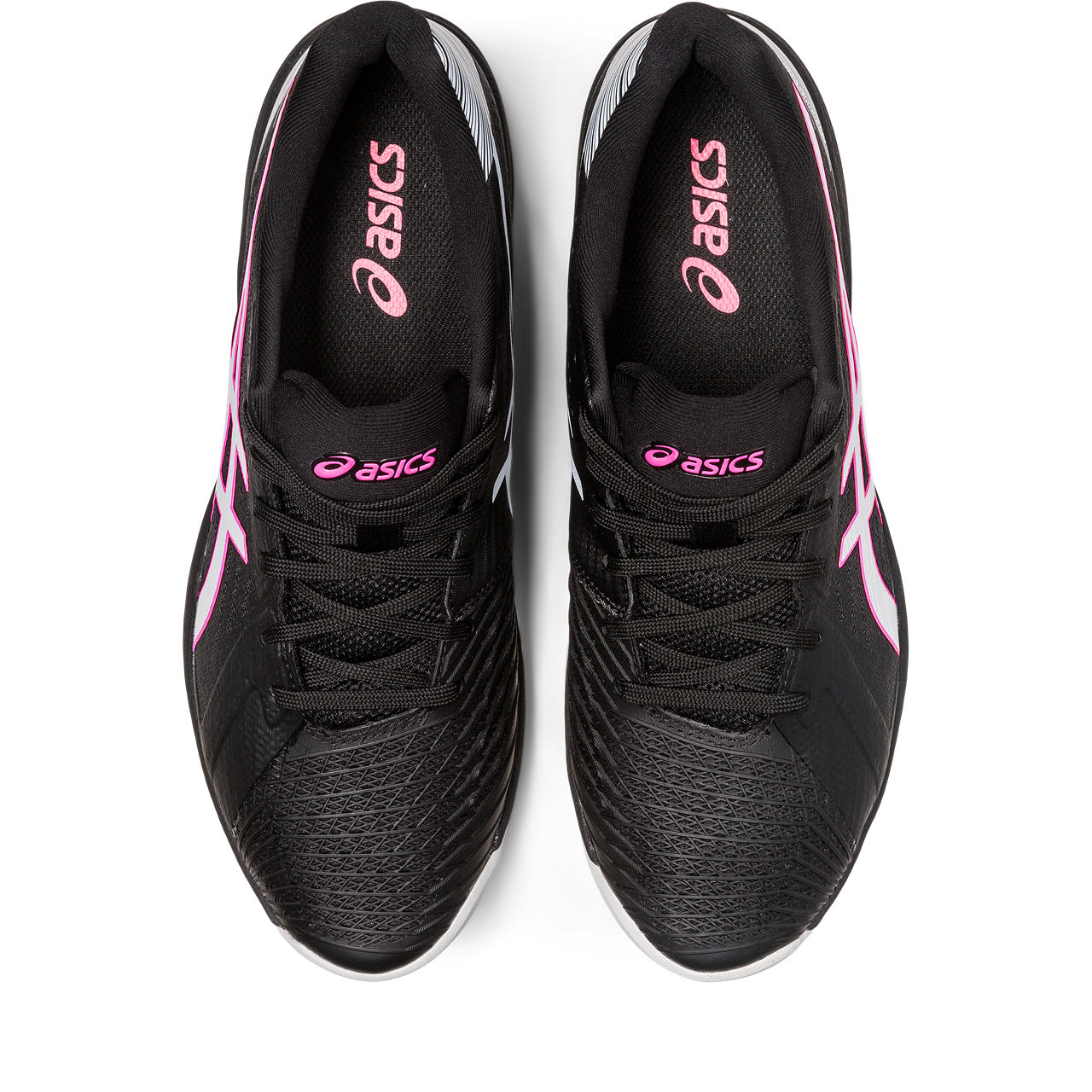 ASICS Solution Speed FF Men's Tennis Shoes - Lightweight Performance Court Shoes for Competitive Play (Black/Pink) | Ideal for Hard Court Tennis, Training & Match Play