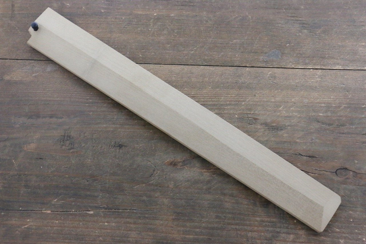 Premium Magnolia Saya Sheath for Takohiki Knife - Handcrafted Plywood Pin - Perfect for Japanese Kitchen, Sushi Preparation & Professional Chefs