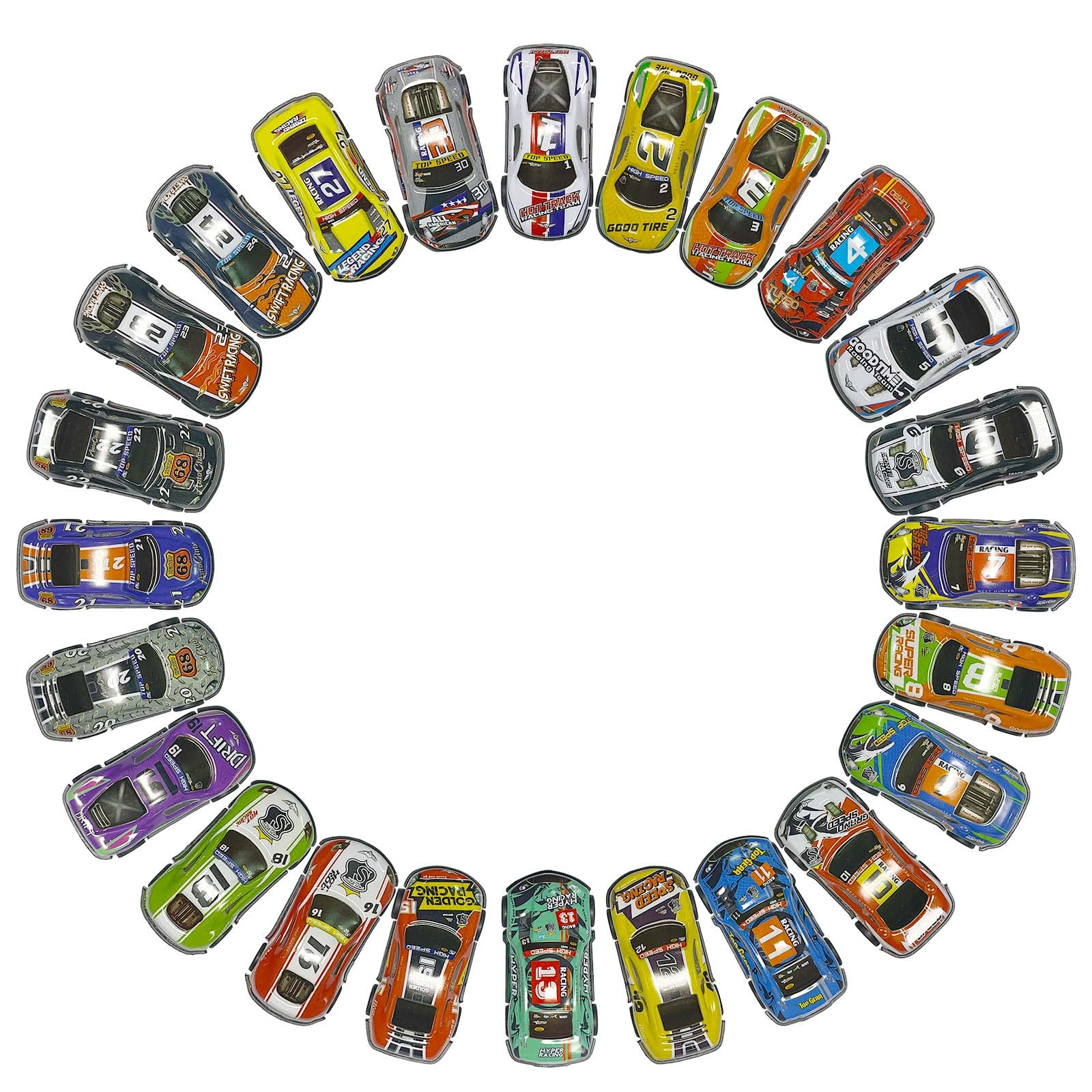 24-Piece Mini Pull Back Race Car Toy Set for Kids - 2.7 Inch Small Vehicles for Boys & Girls Ages 3-5 | Fun Toddler Toys, Birthday & Easter Gifts | Perfect for Playtime, Party Favors & Learning Fine Motor Skills