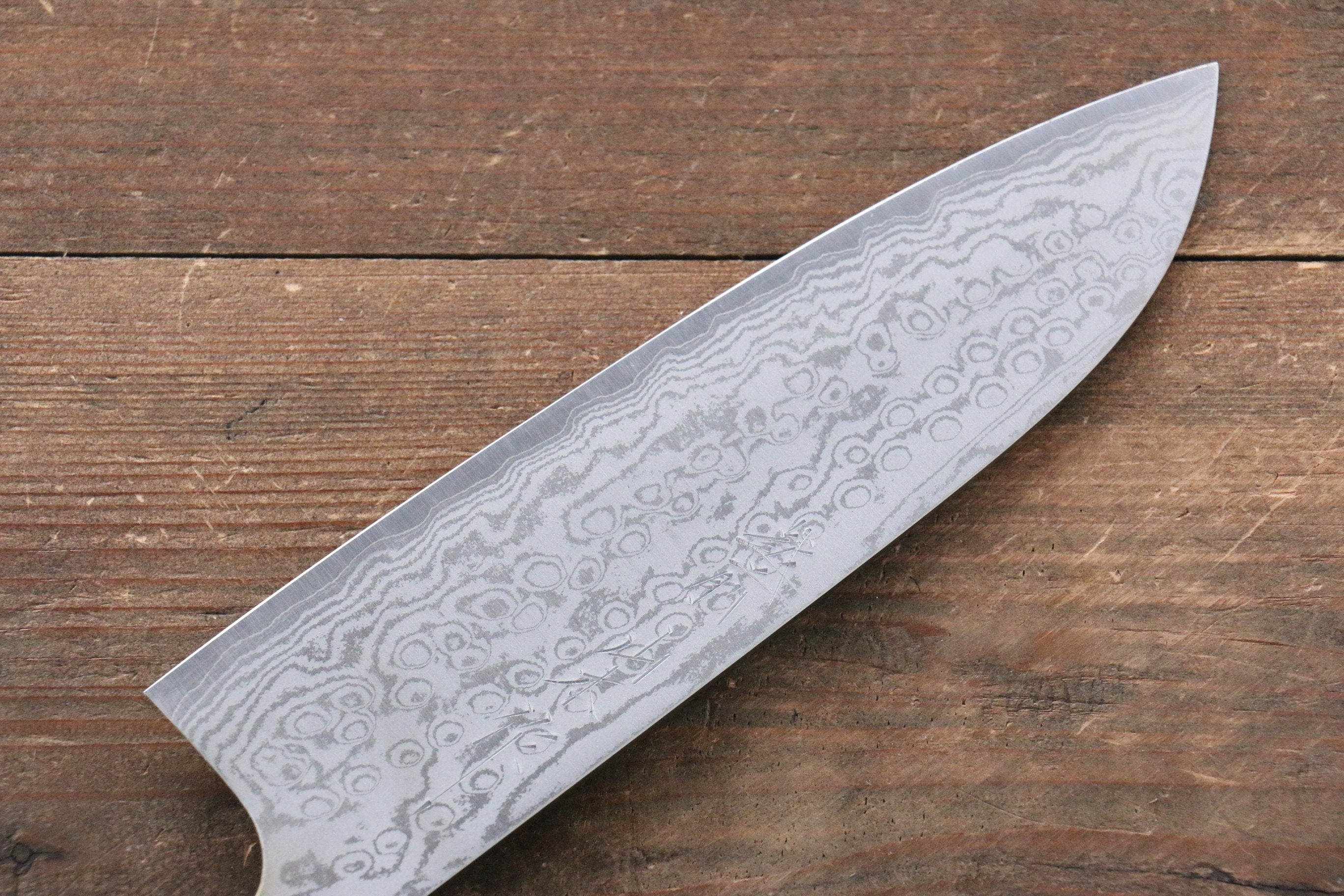 VG10 Damascus Steel Santoku Knife 170mm - Cherry Blossom Wood Handle Japanese Kitchen Knife for Slicing, Dicing & Chopping Vegetables, Meat & Fish - Perfect for Home Chefs & Professional Cooking