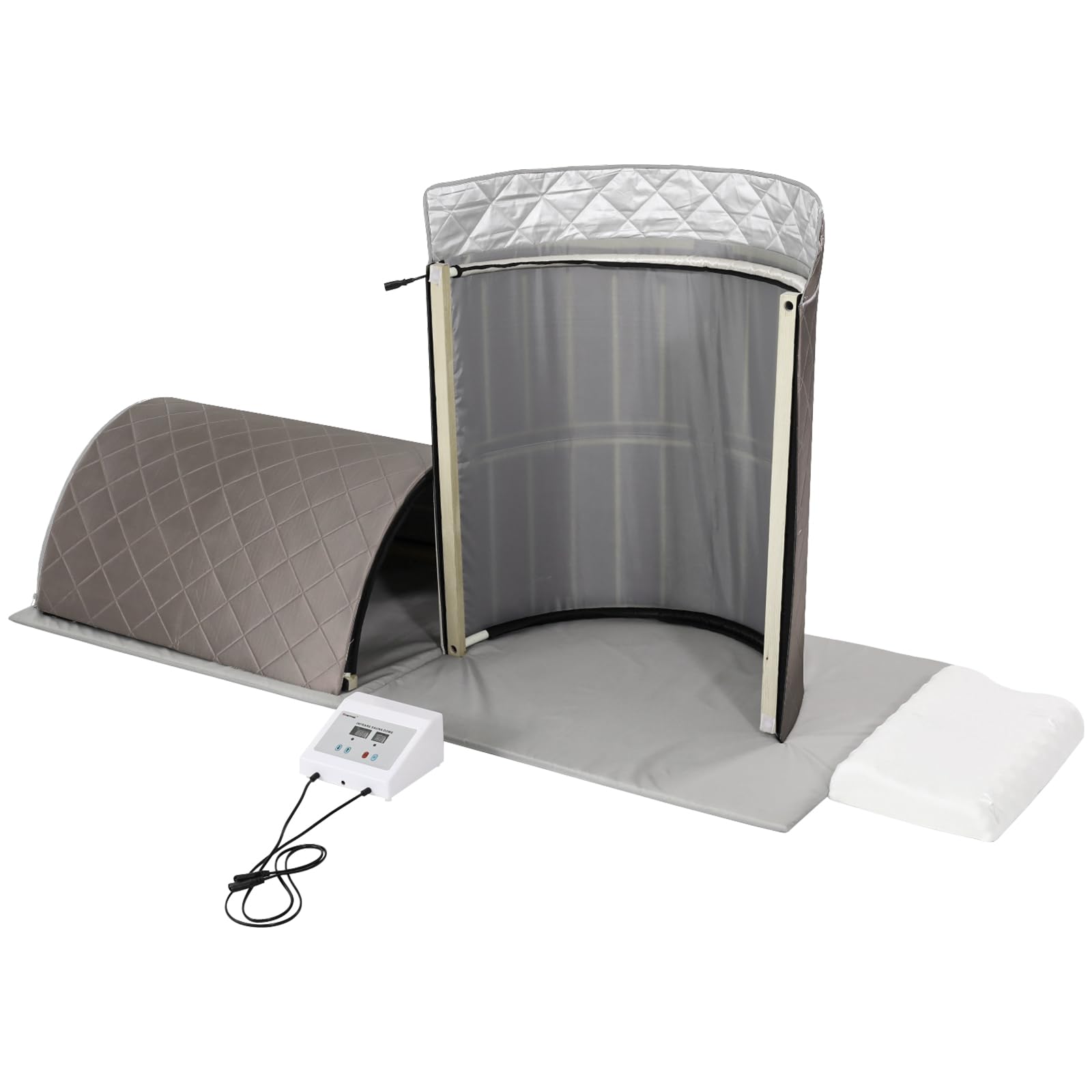 ZONEMEL Portable Infrared Sauna Dome for Home Spa - 360° Full Body Coverage Carbon Heating Therapy with Pillow & Mat - Dry Heat Sauna for Relaxation, Detox & Pain Relief - Perfect for Home Wellness & Recovery
