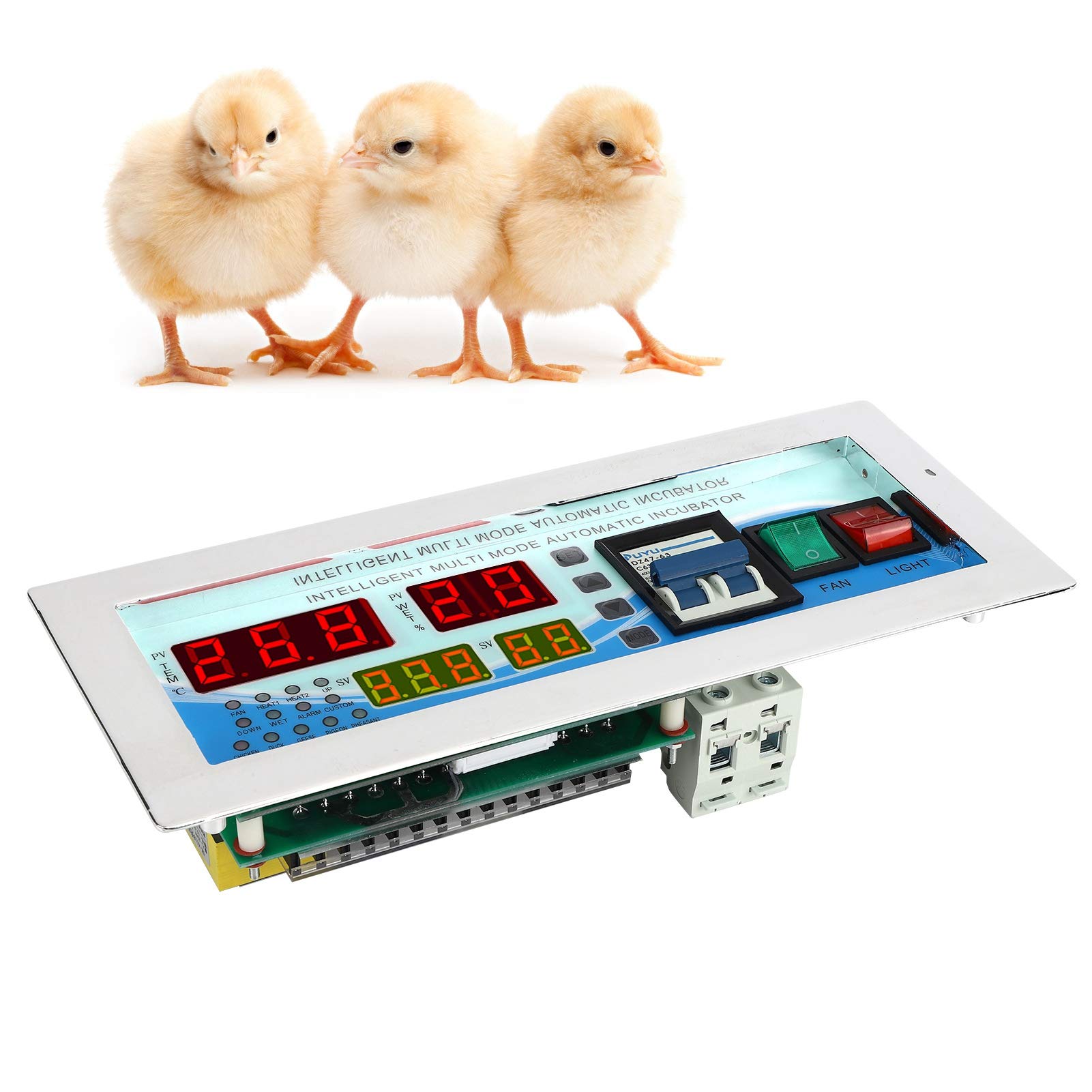 Digital Egg Incubator Controller - High Accuracy Temperature & Humidity Monitor with LCD Display for Chicken, Goose, Quail & Duck Eggs (180-240V) | Perfect for Poultry Farming & Hatching Eggs at Home