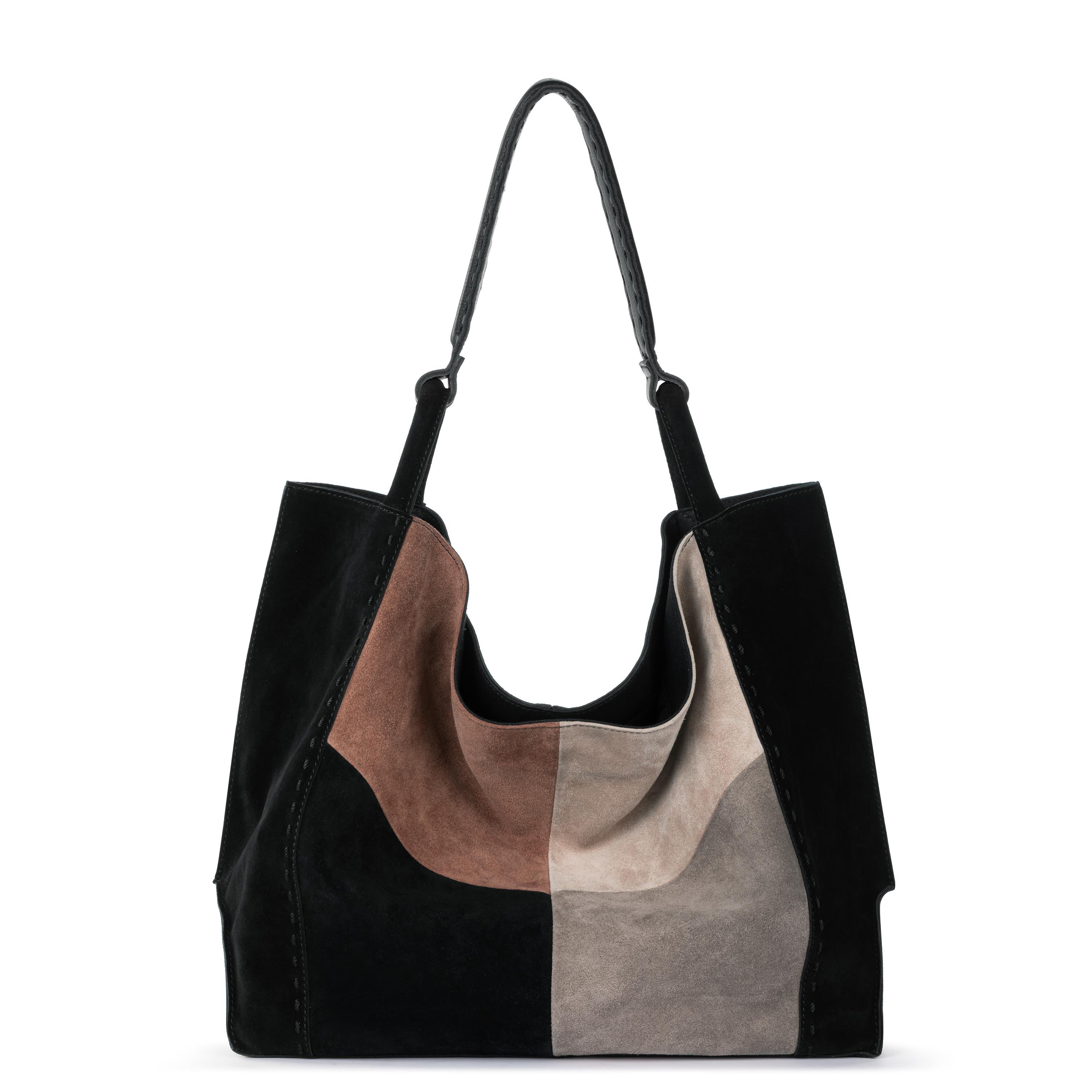Leather - Neutral Suede Block