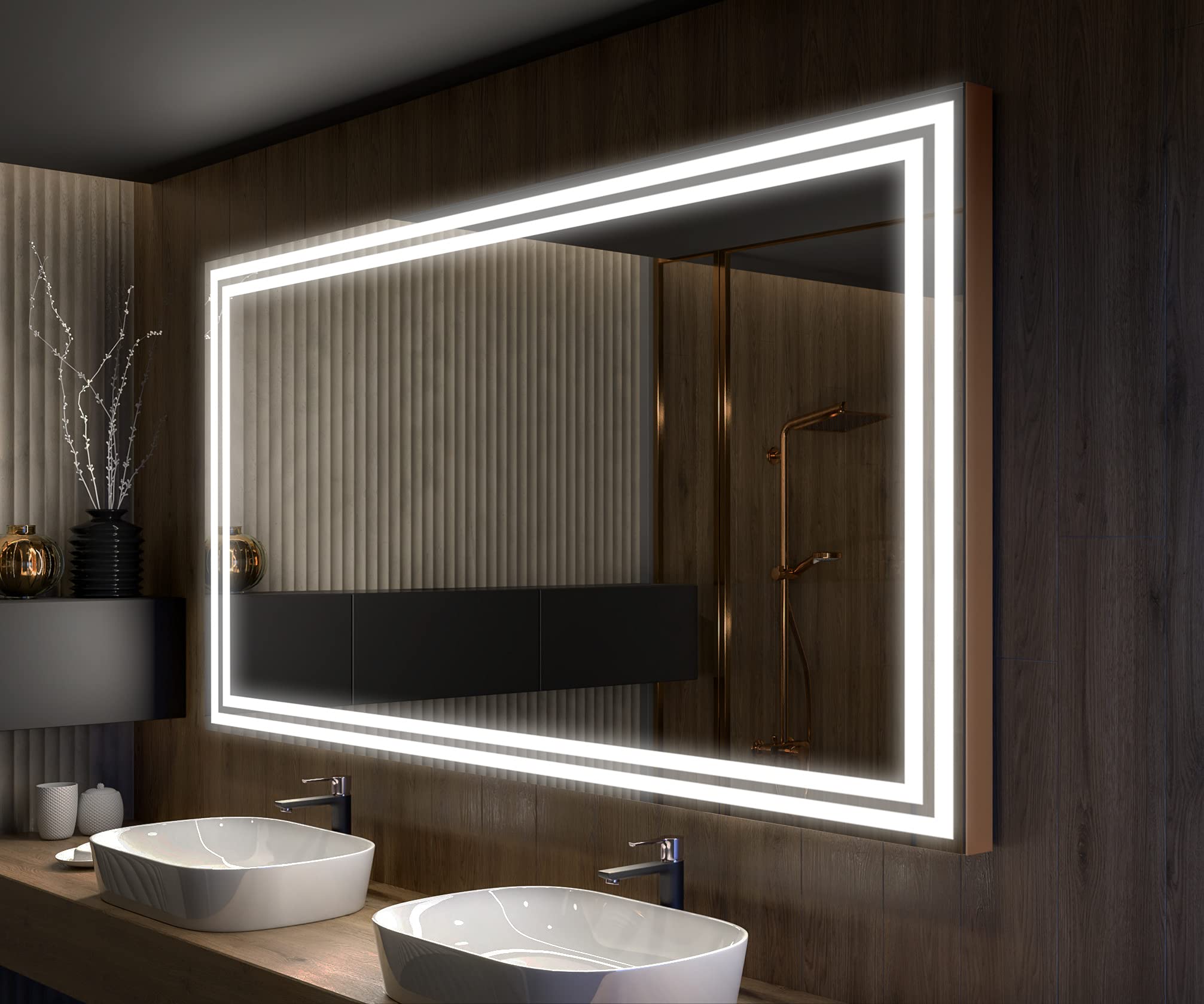 **ARTFORMA 70 x 31 Inch LED Bathroom Mirror with Anti-Fog & Adjustable Lights – Wall Mounted Vanity Mirror for Makeup, Shaving & Home Decor**