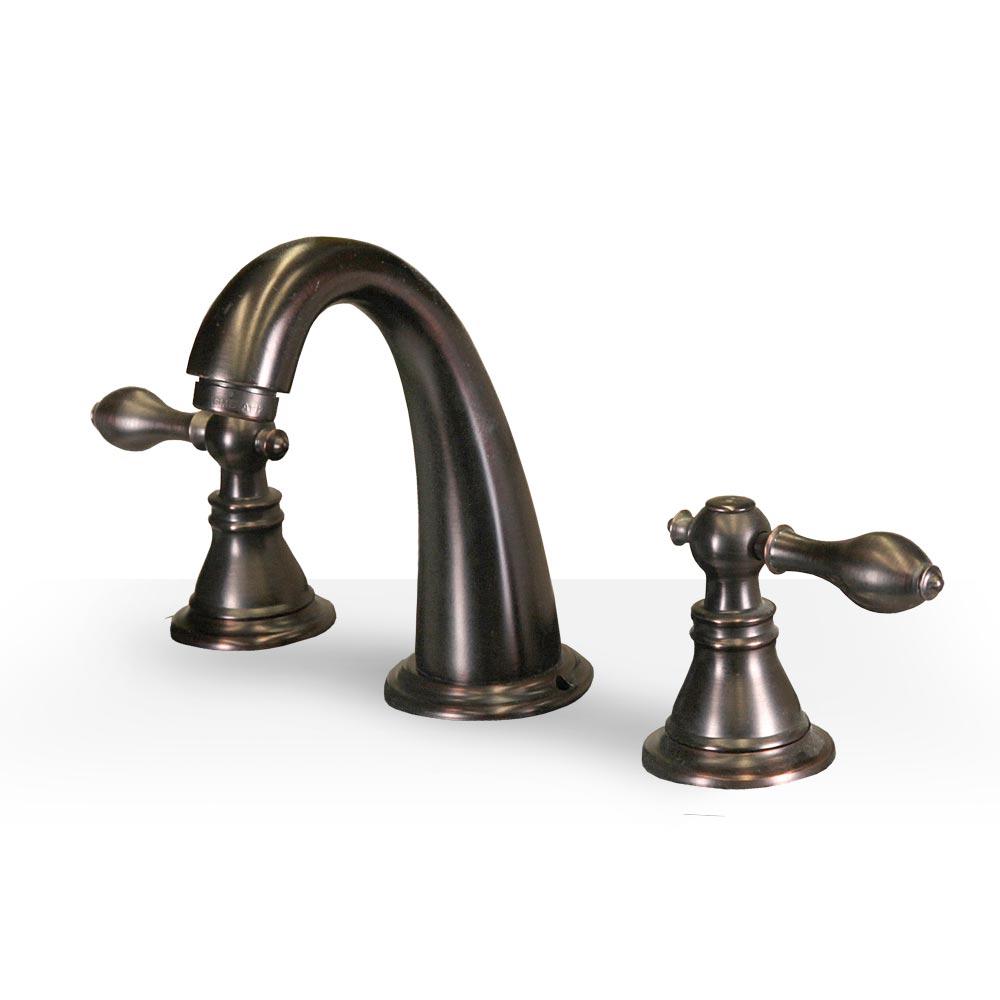 Jasper 8-Inch Center Mount Bathroom Vanity Faucet - Single Handle Brushed Nickel Sink Faucet for Bathroom Sink, Powder Room & Guest Bath