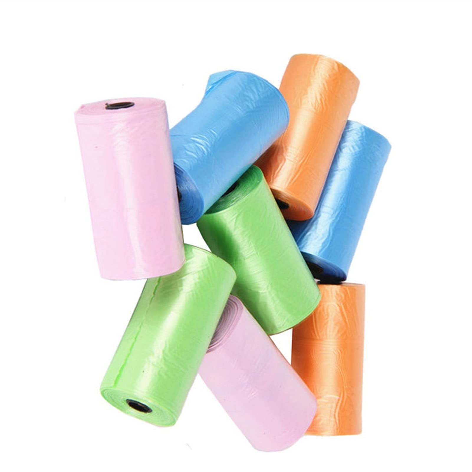 Disposable Diaper Bags Roll - 15 Pack Portable Baby Diaper Waste Pouches for Home & Outdoor Use | Strong Leak-Proof Design | Ideal for Travel, Nursery & On-the-Go Parents (Color May Vary)