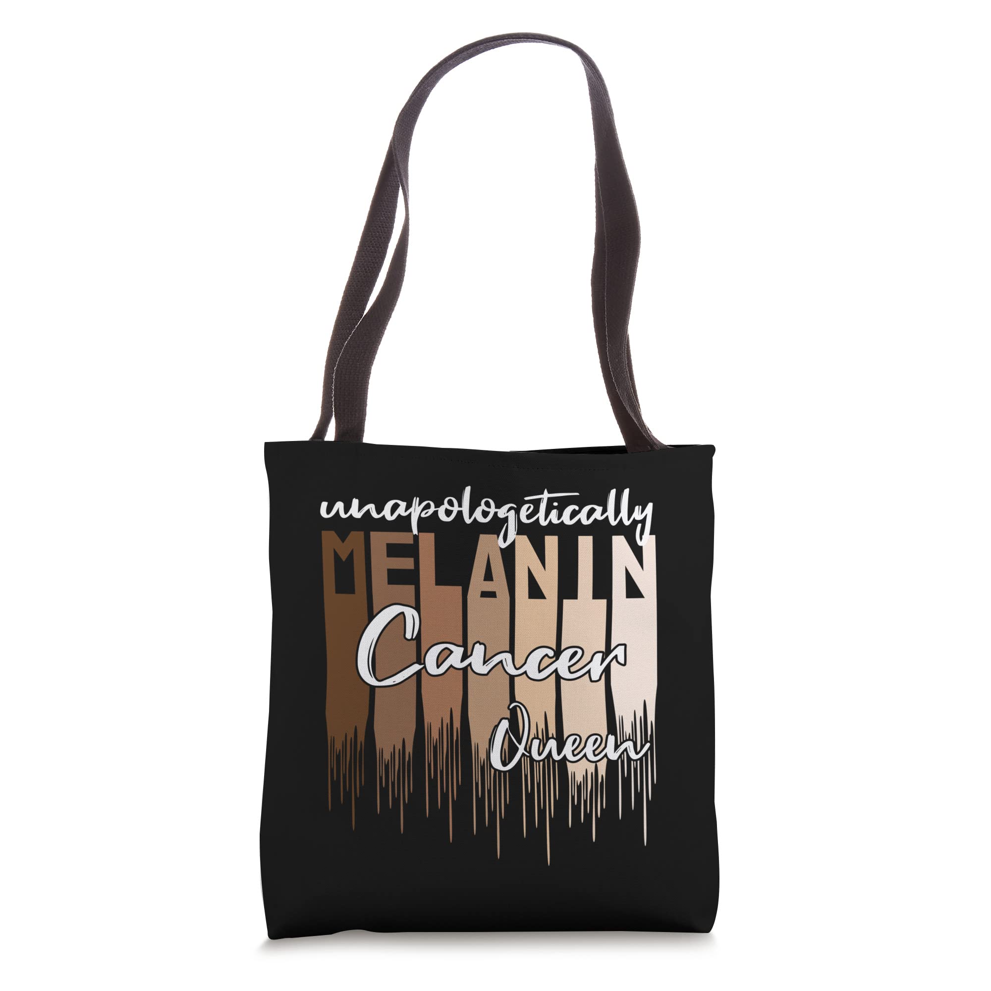 Empowering Melanin Queen Tote Bag for Black Women - Stylish & Durable Cancer Awareness Gift for Work, School & Everyday Use