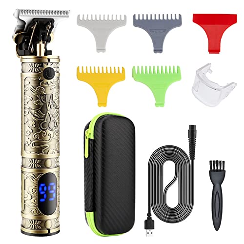 MRGHusus T9 Cordless Hair Clipper & Trimmer for Men - Professional Barber Clippers with Digital Display - Perfect for Home Haircuts, Beard Trimming & Grooming