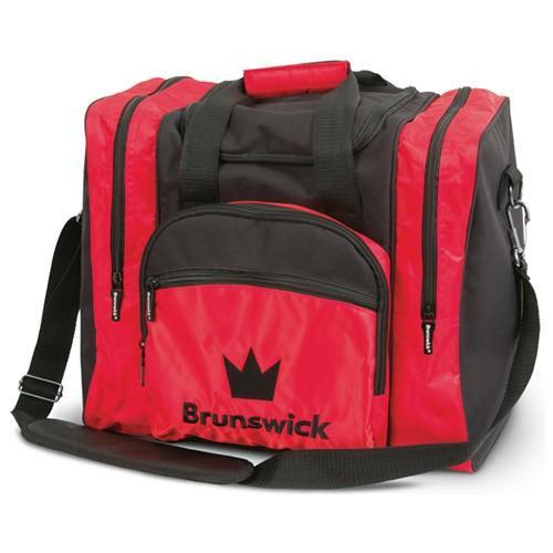Brunswick Edge Single Tote Red Bowling Bag - Durable & Stylish Bowling Accessory for League Play & Practice | Perfect for Bowling Balls, Shoes & Gear
