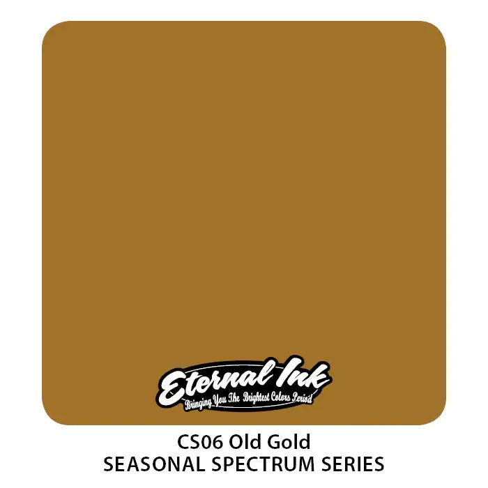 Old Gold Eternal Ink - 1 oz Premium Tattoo Ink for Professional Artists | Long-Lasting & Vibrant Colors | Ideal for Tattooing, Body Art & Permanent Makeup