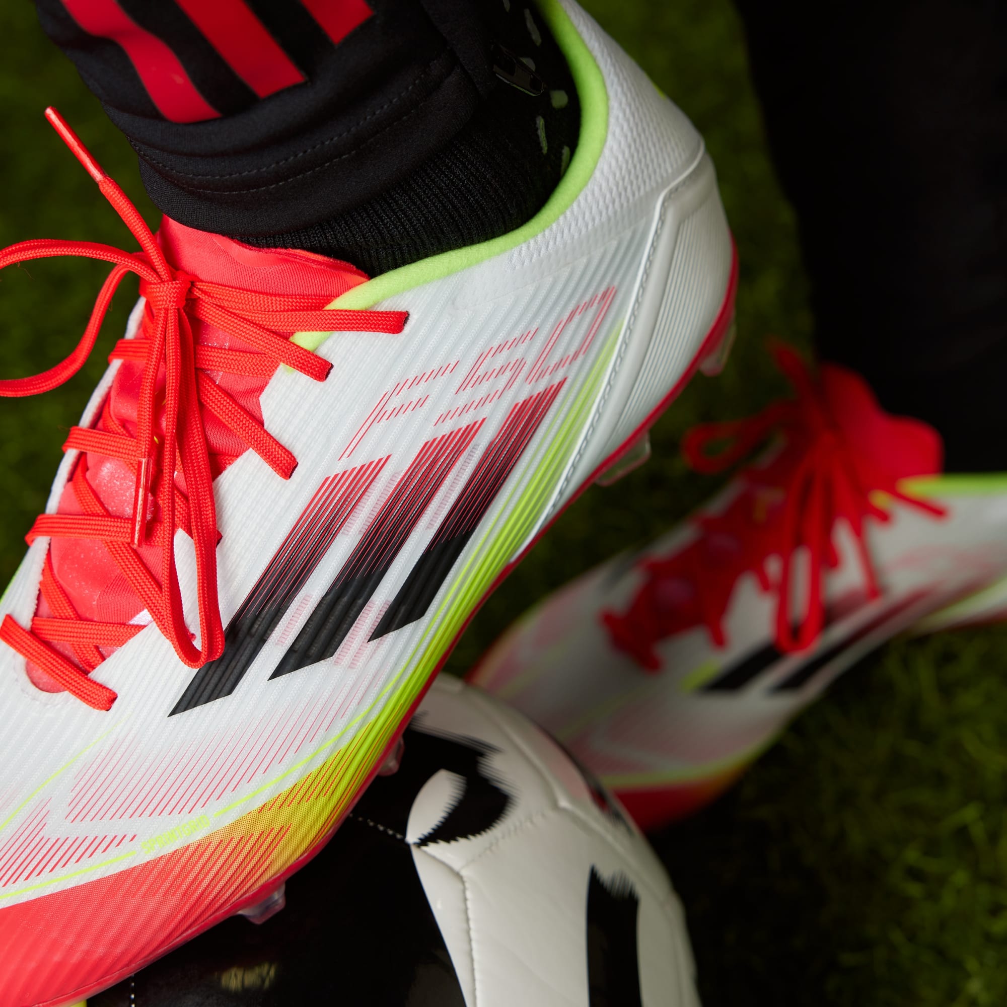 Adidas Men's F50 P3 League White/Black Football Cleats - Lightweight Soccer Shoes for Training & Matches