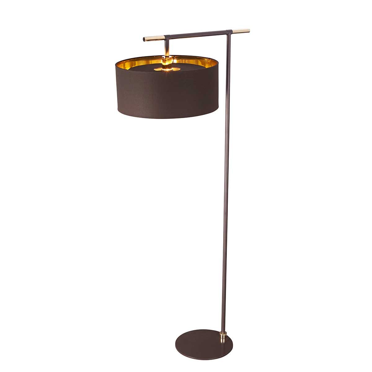 Balance 1 Light Floor Lamp with E27 Socket - Modern Standing Lamp for Living Room, Bedroom & Office - Multiple Finish Options