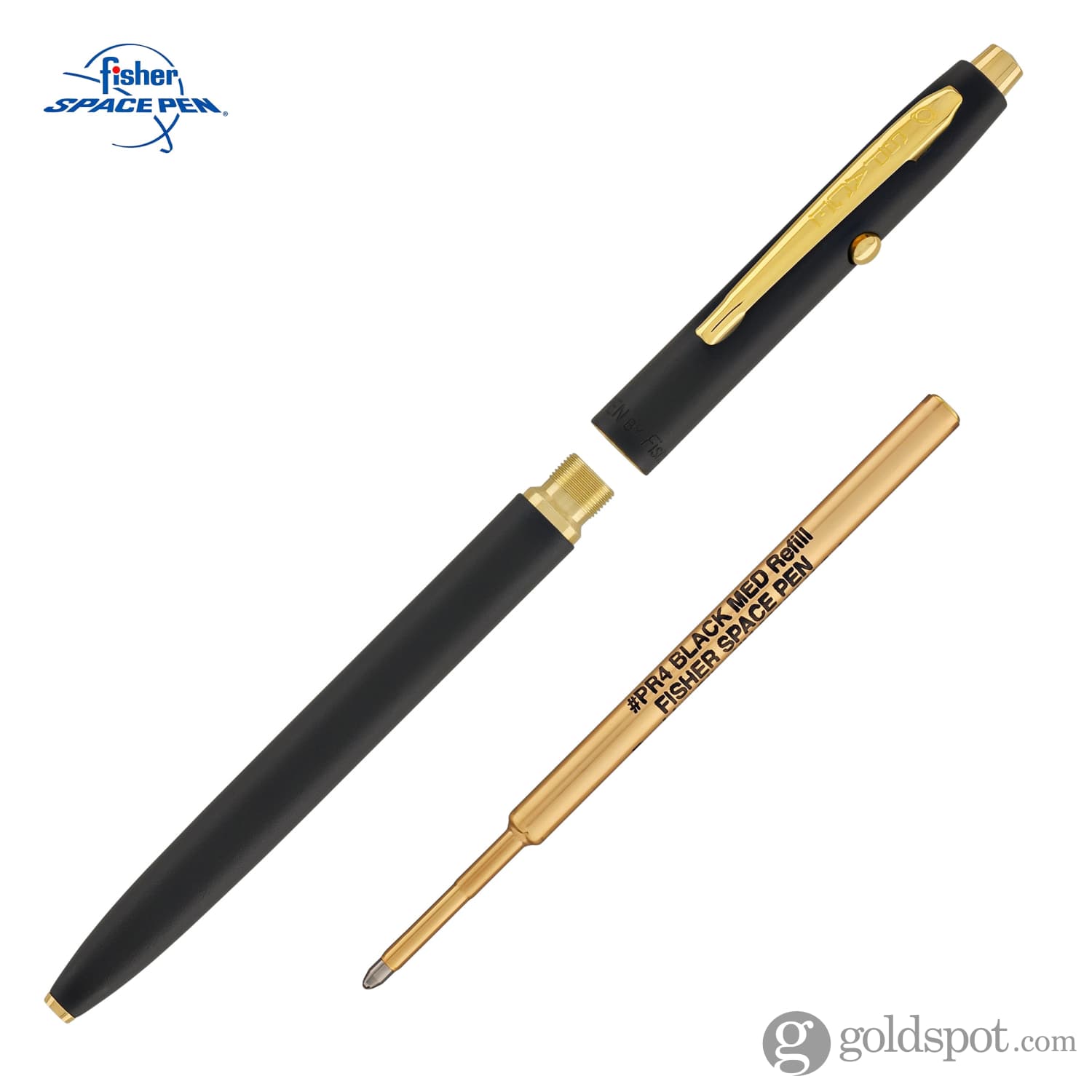 Fisher Space Pen Shuttle Ballpoint Pen - Matte Black Finish | NASA-Approved Zero Gravity Writing | Perfect for Space Travel, Outdoor Adventures & Everyday Use
