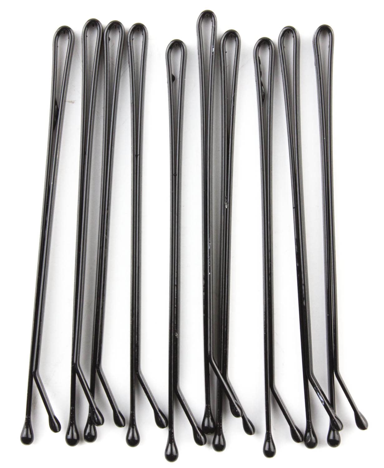 Mytoptrendz® 20 Pcs Classic Bobby Pins - Flat Metal Hair Grips for Women & Girls - Hair Styling Accessories (Black) - Perfect for Updos, Ponytails & Everyday Hairstyles