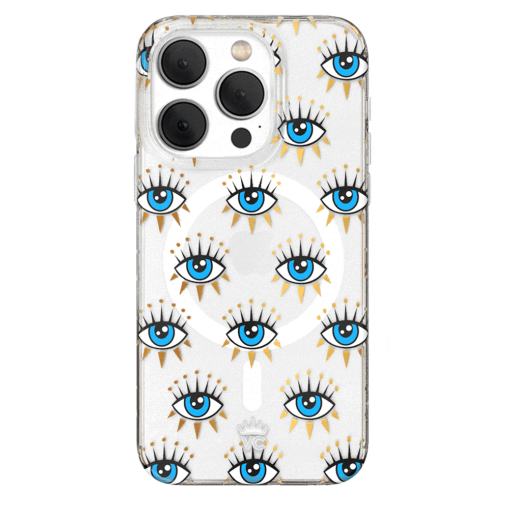 Evil Eye Protection iPhone Case - Stylish & Durable Phone Cover for iPhone 13/12/11/XR - Perfect for Travel, Parties & Daily Use