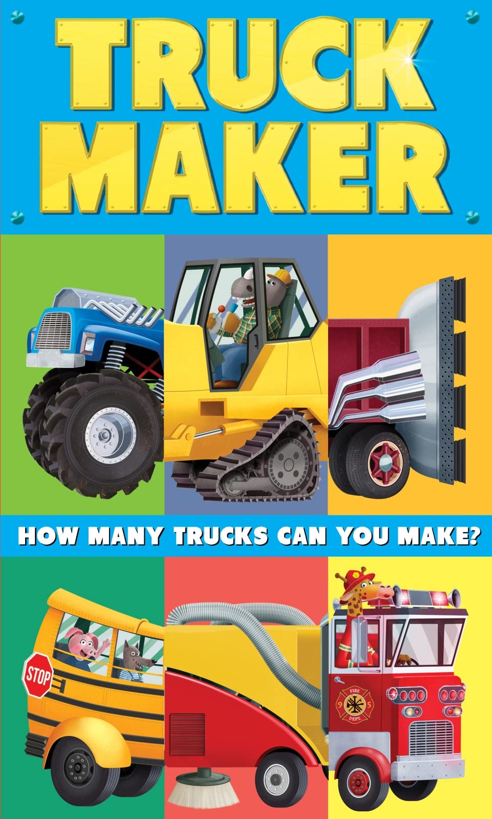 Truck Maker: Interactive Mix-and-Match Book for Kids - Fun Construction Vehicle Learning Activity for Preschool & Kindergarten Playtime