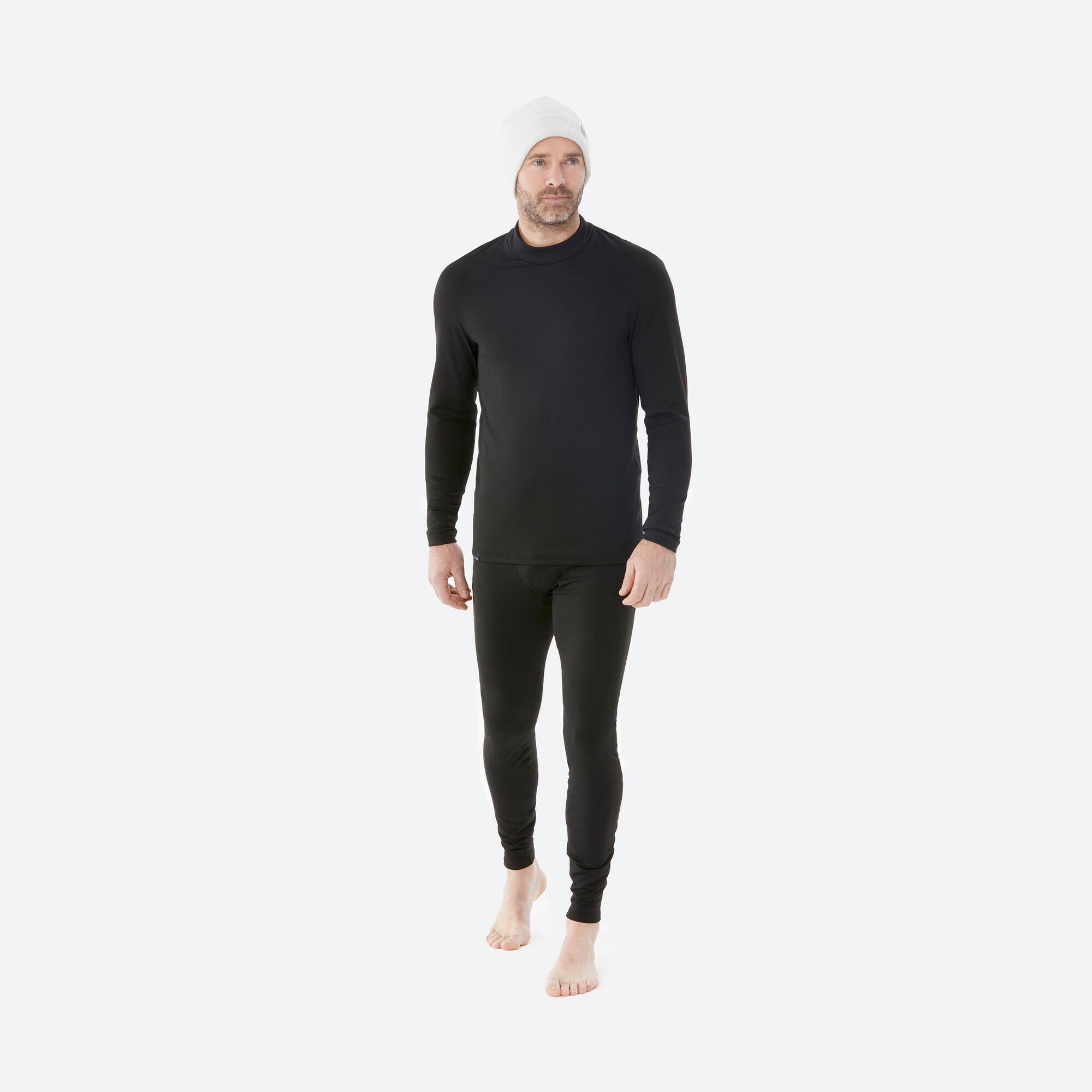 Wedze Men's BL 500 Thermal Ski Base Layer - Warm Winter Underwear for Skiing & Snowboarding - Perfect for Cold Weather Outdoor Activities