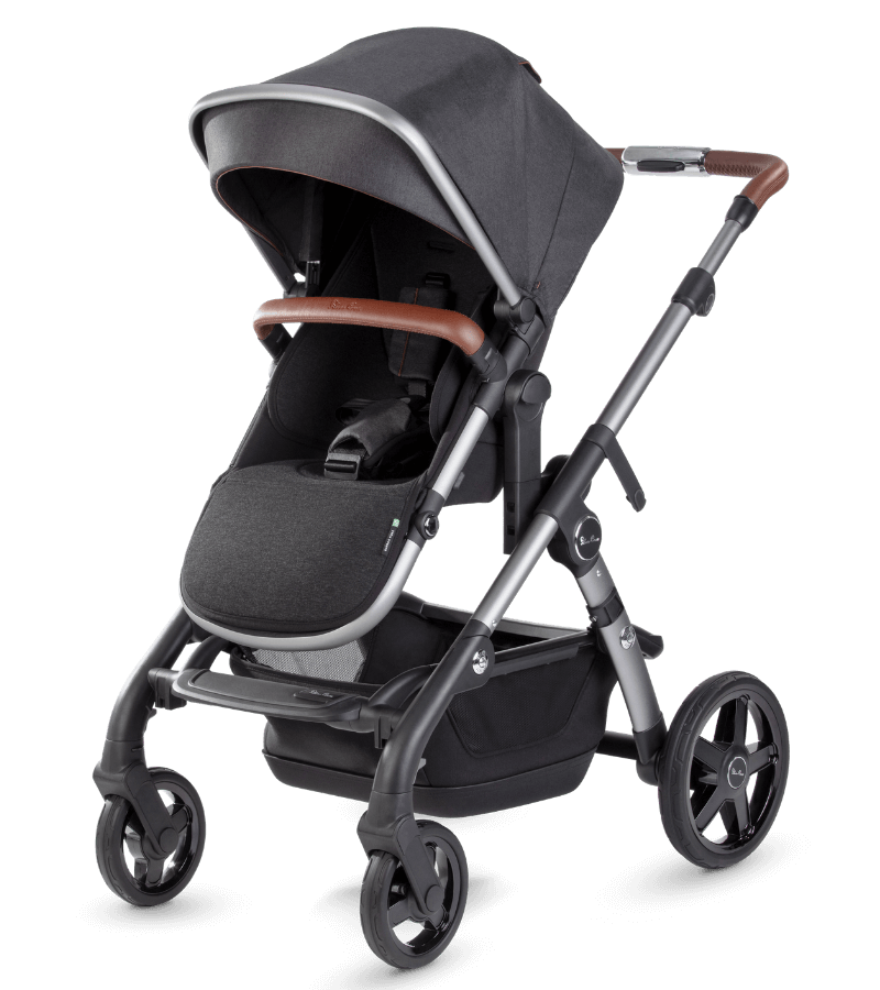 Silver Cross Wave 2022 Luxury Double Stroller for Twins - Lightweight Compact Foldable Design Perfect for Travel, Shopping & Daily Use