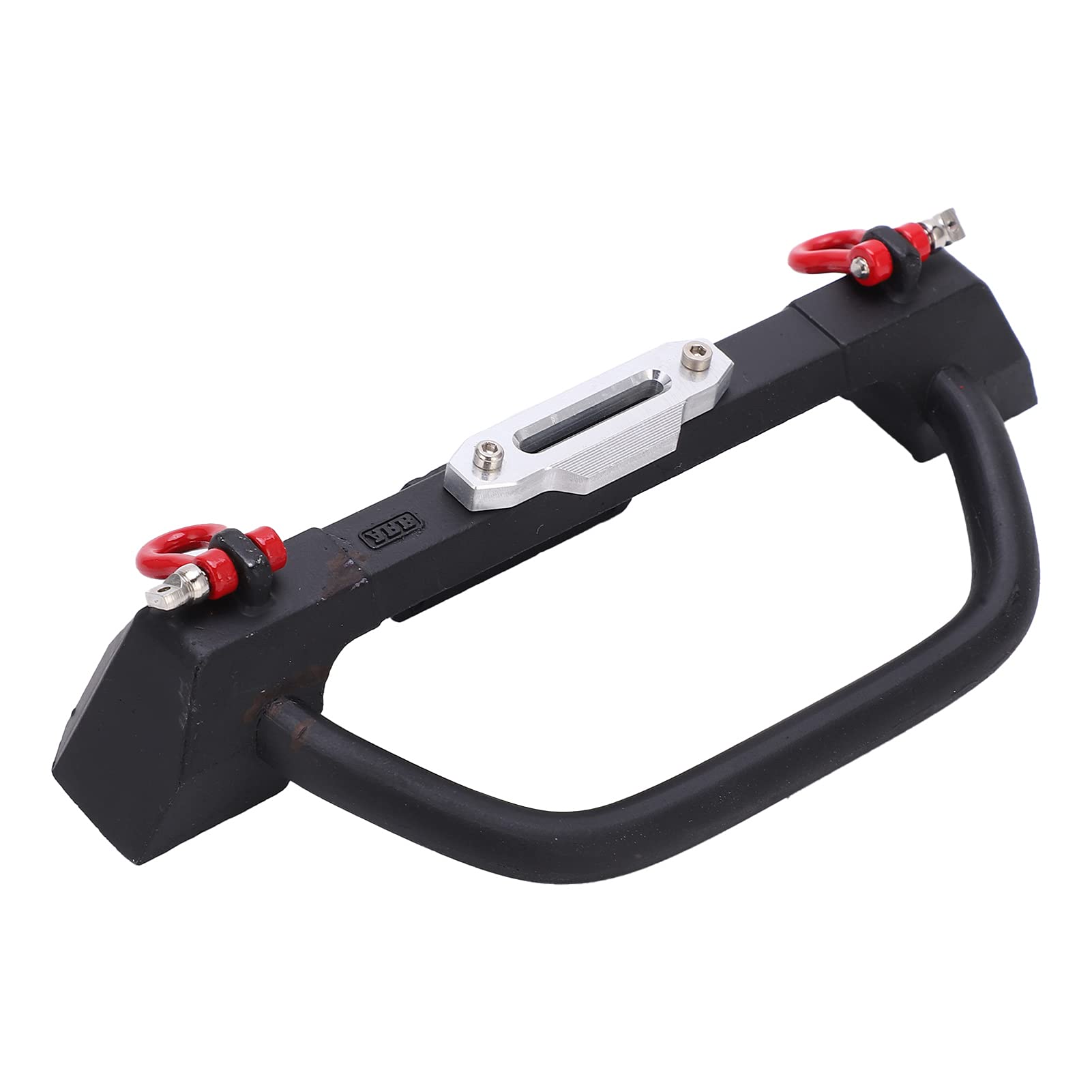 Jazar 1/10 Scale Metal Front Bumper for RC Cars - High Hardness Upgrade Part Compatible with TRX4, SCX10, 90046 & 90047 Models - Perfect for Off-Road Crawling & Trail Adventures