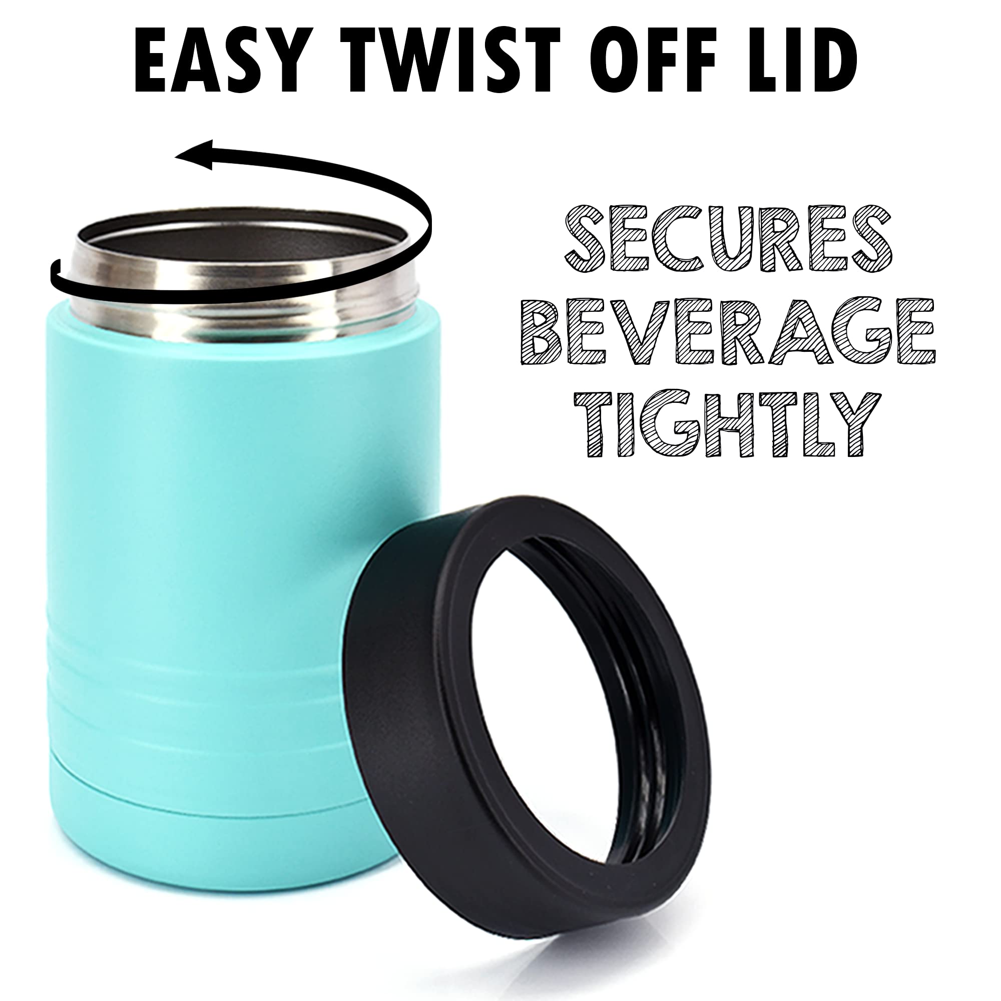 Clear Water Home Goods - 24 Pack 12 oz Stainless Steel Double Wall Vacuum Insulated Bottles - Keeps Drinks Cold for 24 Hours - Powder Coated Teal - Perfect for Camping, Picnics & Outdoor Activities