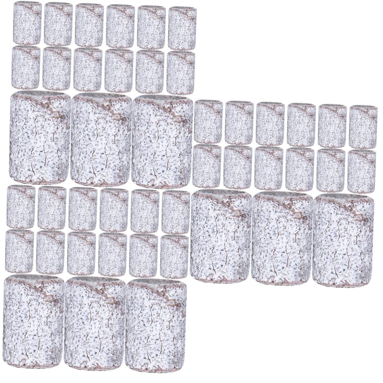 600 Pcs White Sand Nail Sanding Bands for Nail Drill - Fine Grit Manicure Tools for Professional & Home Nail Art - Perfect for Acrylic, Gel, and Natural Nails