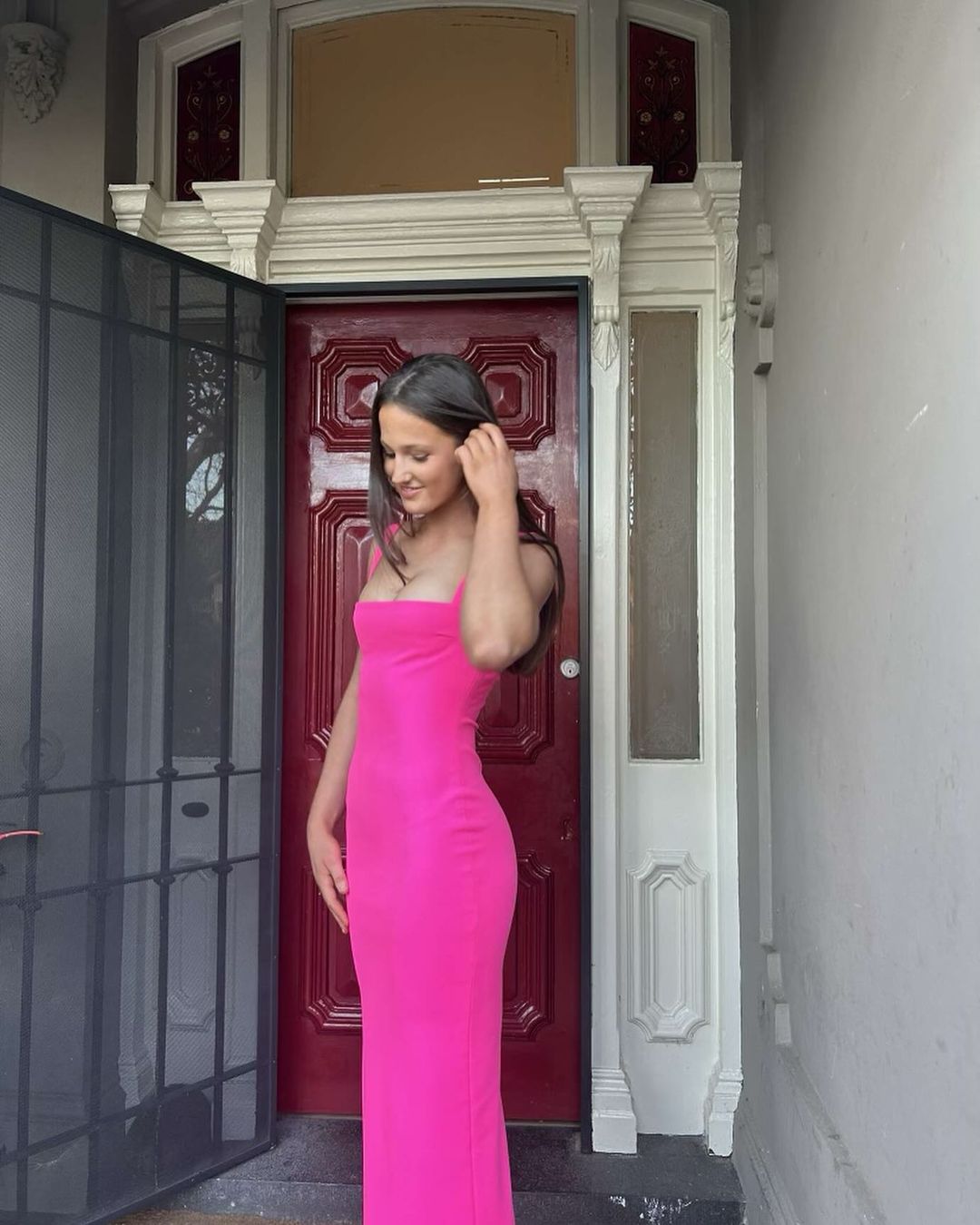 Elegant Hot Pink Sheath Long Prom Dress for Formal Party & Evening Gown J3545 - Perfect for Homecoming, Prom Night, Wedding Guest & Special Occasions