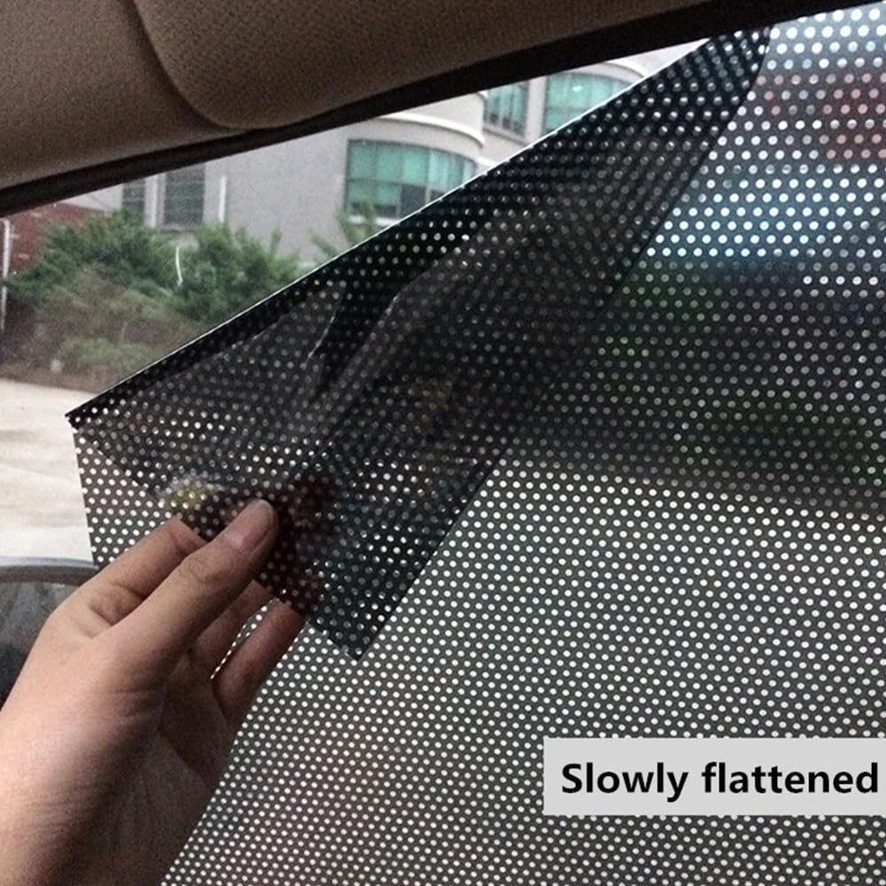 2PCS Foldable Car Window Sunshades - Reusable & Adjustable Side Window Shades for UV Protection & Heat Blocking - Perfect for Summer Driving, Road Trips & Baby Safety
