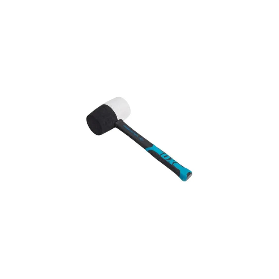 Heavy Duty Rubber Mallet with Wooden Handle - Non-Marring, Shock Absorbing Tool for Carpentry, DIY Projects, and Home Improvement - Perfect for Hammering, Assembling Furniture, and Delicate Woodworking Tasks