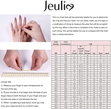 Jeulia 2.45 Carat Diamond Engagement Ring for Women - Sterling Silver Emerald Cut Flower Cubic Zirconia Wedding Band, Anniversary Promise Ring with Jewelry Gift Box | Perfect for Proposals, Weddings, Anniversaries & Special Occasions
