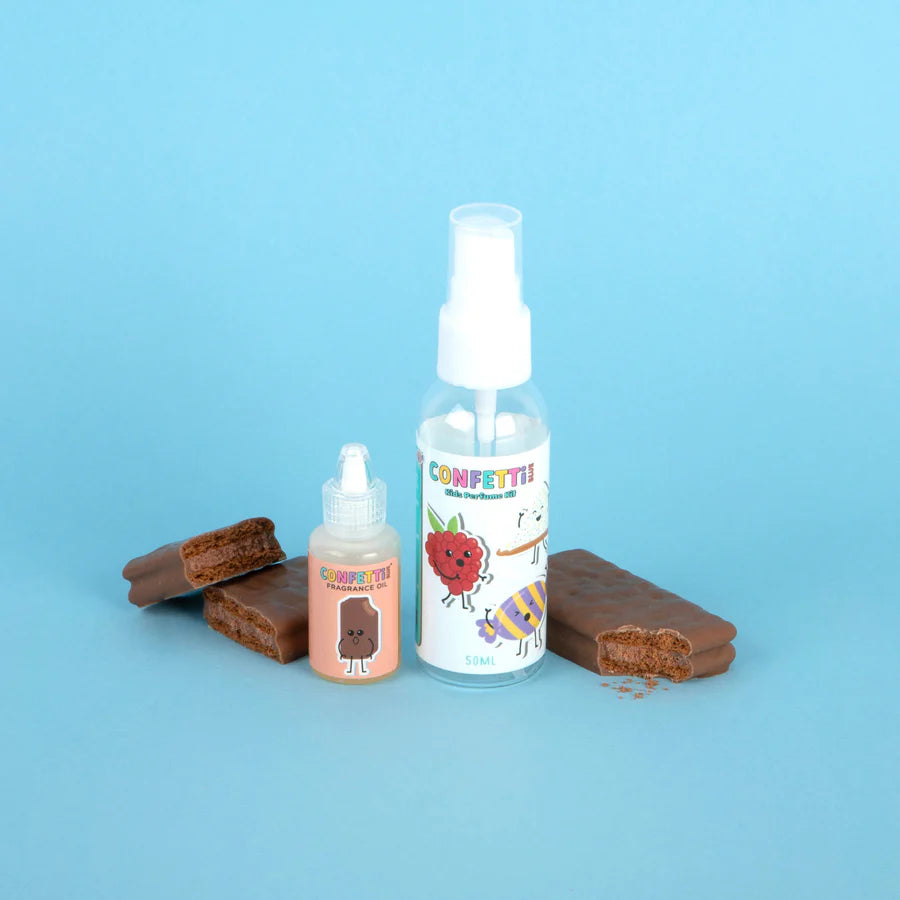 Confetti Blue Mini Perfume Making Kit - DIY Fragrance Craft Set for Kids & Adults | Create Custom Scents at Home, Parties & Gifts