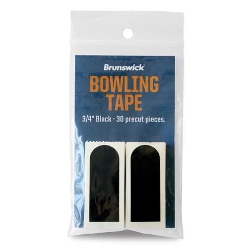 Brunswick 3/4 Inch Black Bowling Tape - 30 Pieces for Finger Protection & Grip Enhancement | Perfect for League Play & Practice Sessions
