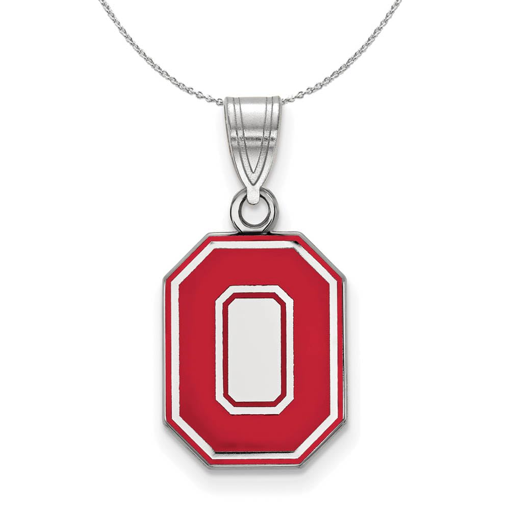 Sterling Silver Ohio State 'O' Pendant Necklace - Perfect for Gifts & Game Days