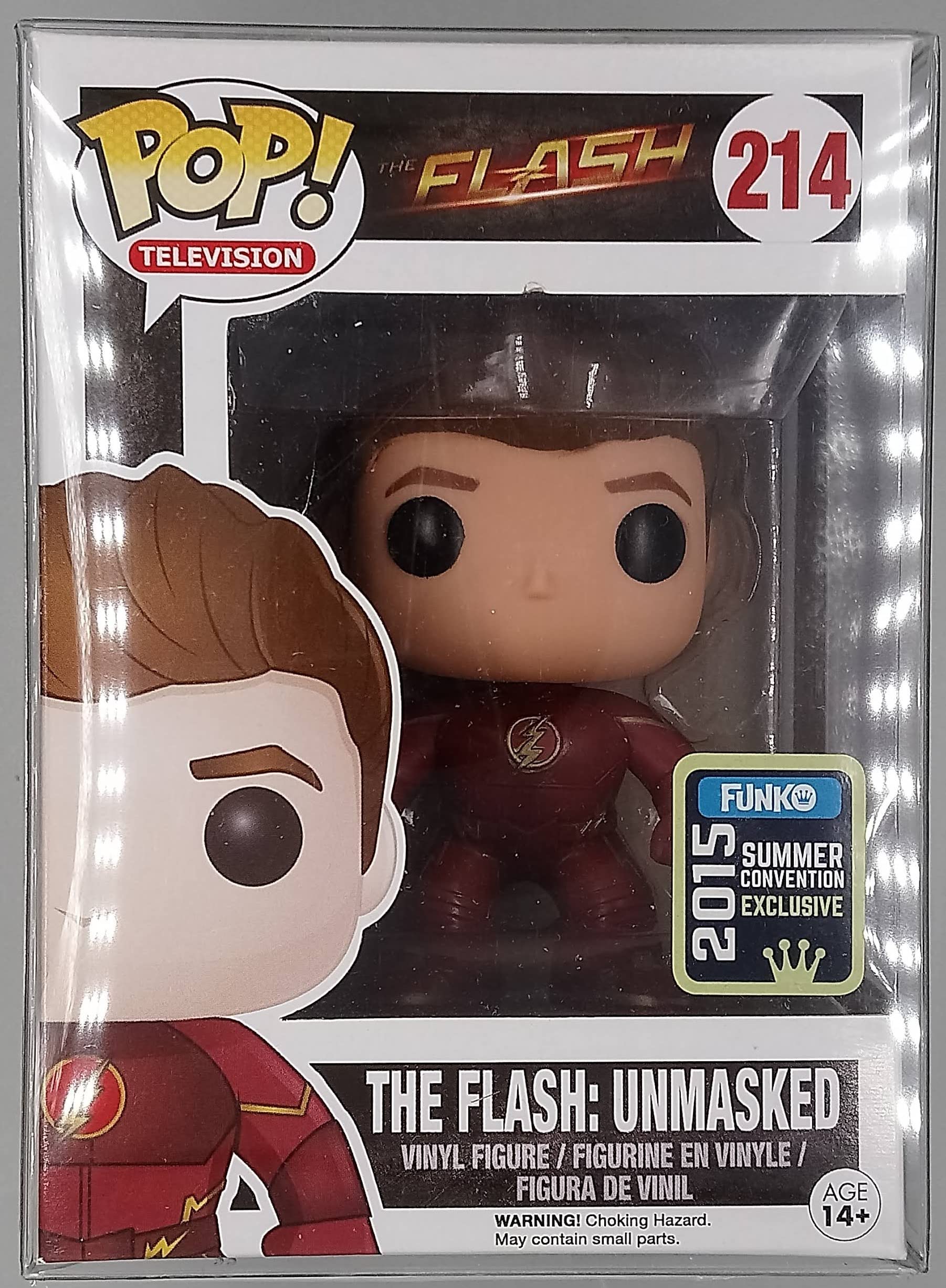 Funko Pop! The Flash Unmasked SDCC Exclusive Vinyl Figure - Collectible TV Series Action Toy for DC Comics Fans | Perfect for Display, Gifts & Comic Conventions