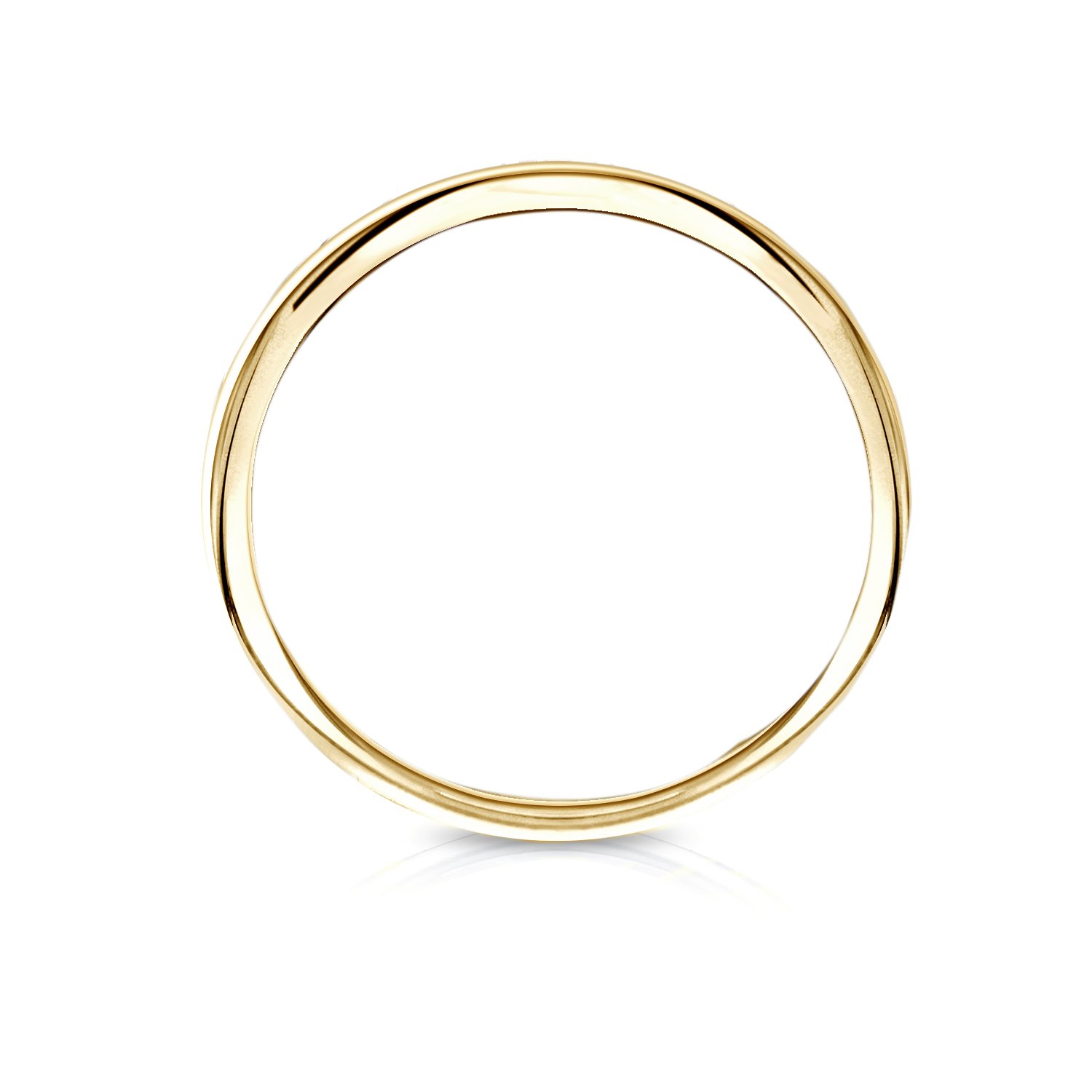 14K Gold Women's Plain Wedding Band Ring - Diamond Wish Collection (Size 4-9) | Elegant Bridal Jewelry for Engagement, Anniversary & Everyday Wear
