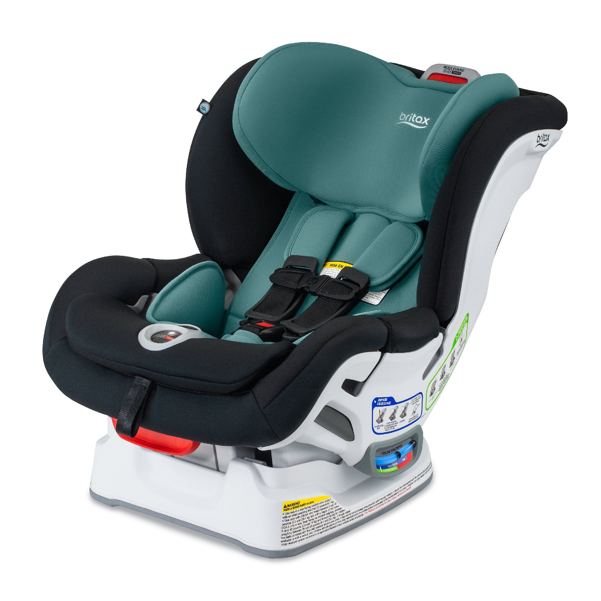 Britax Boulevard ClickTight Convertible Car Seat - SafeWash Fabric | Rear & Forward Facing | Easy Installation | For Babies & Toddlers | Perfect for Family Travel & Daily Commutes