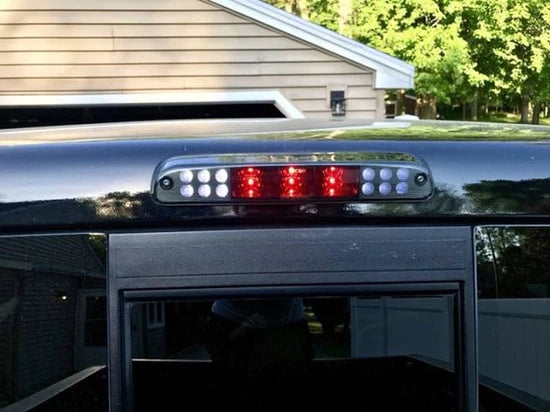 Ford Super Duty 1999-2016 F250 F350 F450 F550 F650 LED Third Brake Light Kit with Smoked Lens - Upgrade for Enhanced Visibility & Safety (Perfect for Trucks, Towing & Night Driving)
