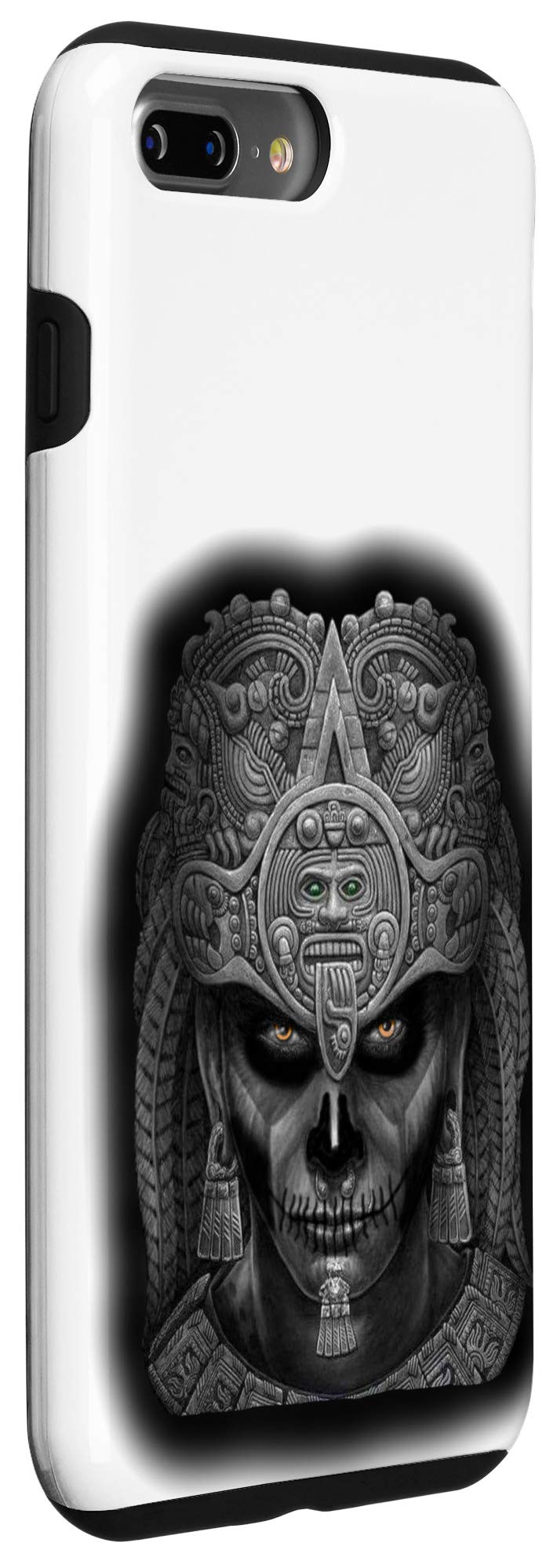 Premium Aztec Warrior Design iPhone 7 Plus/8 Plus Phone Case - Durable Protective Cover with Unique Guerrero Azteca Art - Perfect for Daily Use, Travel & Cultural Enthusiasts