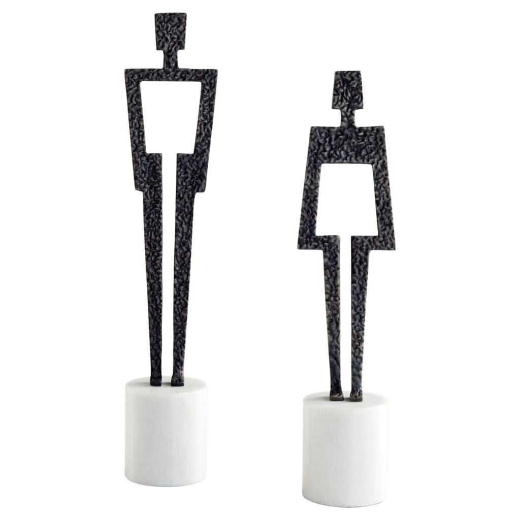 Cyan Design 11502 Benedict Sculpture by J Kent Martin - Black & White Figurine for Home Decor, Office Display & Gift Giving