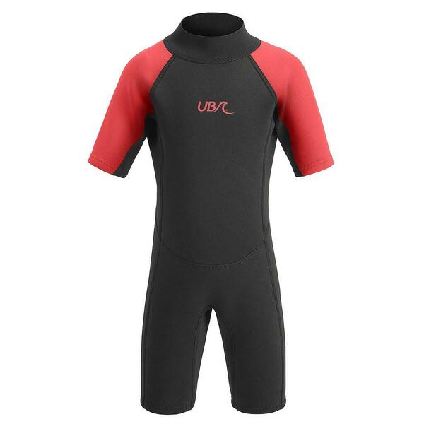 UB Kids Sharptooth Shorty Wetsuit for Boys & Girls - Size 3/4 Years (3-4 Years Old) - UV Protection Swimwear for Beach, Pool & Water Sports