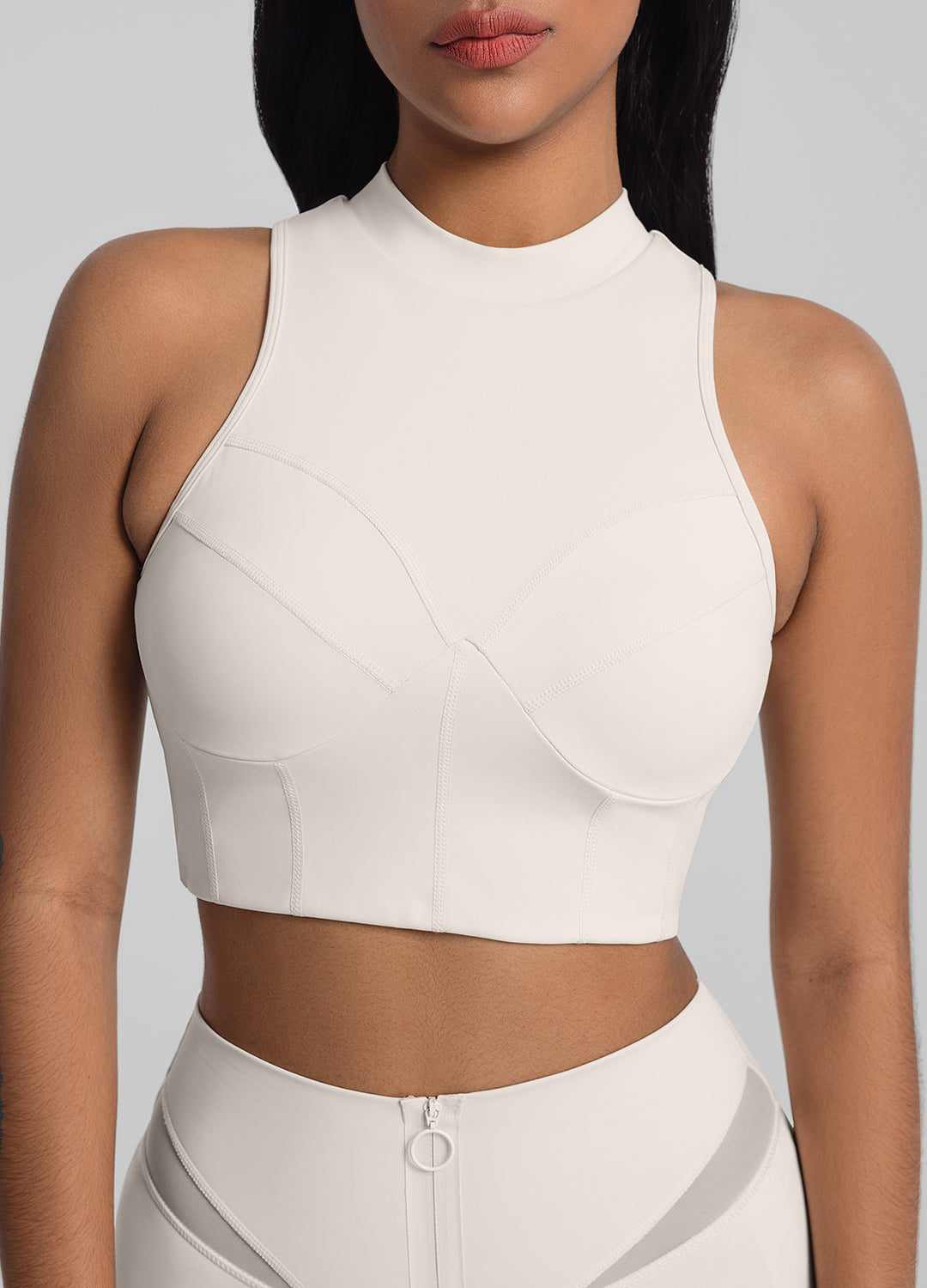 Stylish High Neck Crop Top for Women - Trendy Summer Fashion Top - Perfect for Gym, Yoga, and Casual Outfits